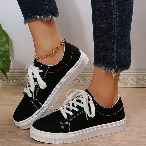 Women's Round-toe Casual Breathable Flats 69476381C