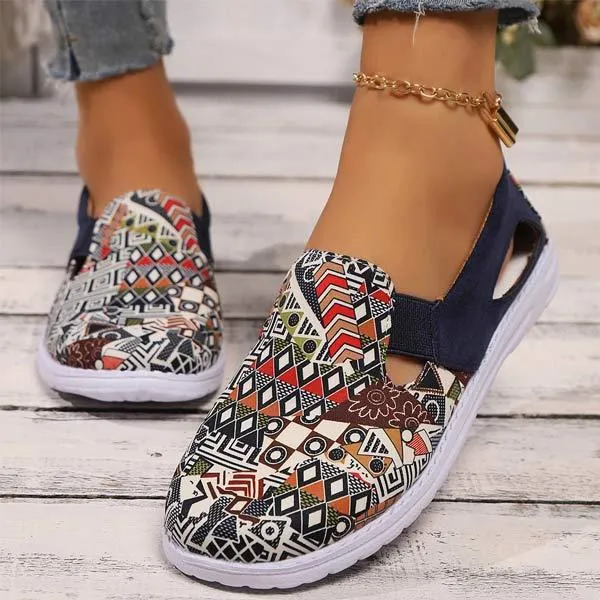 Women's Soft-Soled Casual Breathable Canvas Shoes 89993859C