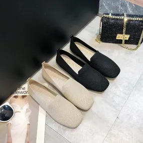 Women's Summer Knitted Breathable Soft Sole Woven Shoes