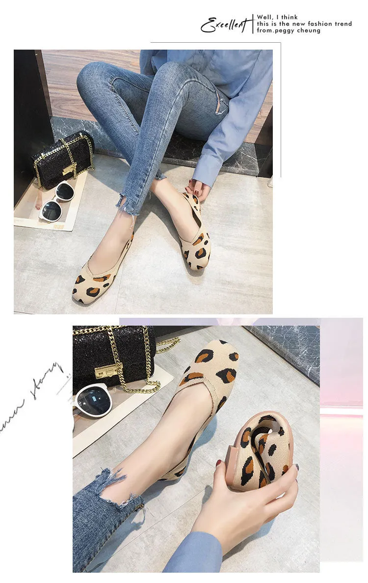 Women's Summer Knitted Breathable Soft Sole Woven Shoes