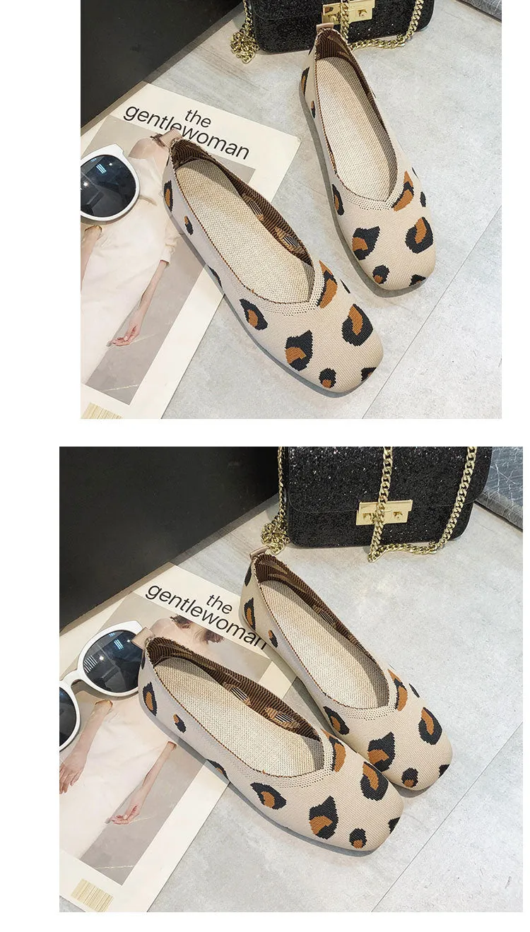 Women's Summer Knitted Breathable Soft Sole Woven Shoes