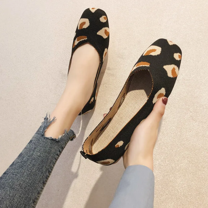 Women's Summer Knitted Breathable Soft Sole Woven Shoes