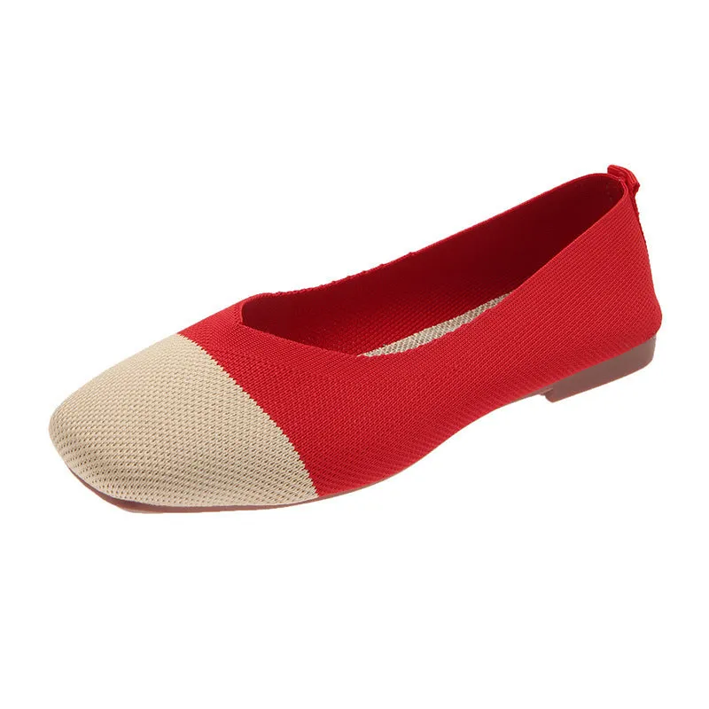 Women's Summer Knitted Breathable Soft Sole Woven Shoes