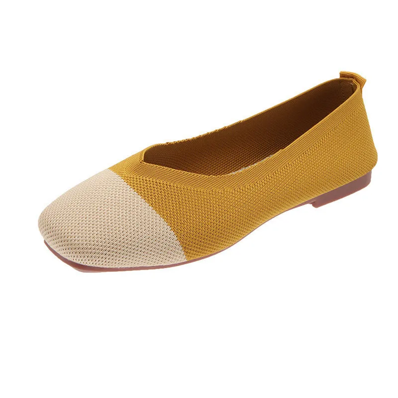 Women's Summer Knitted Breathable Soft Sole Woven Shoes